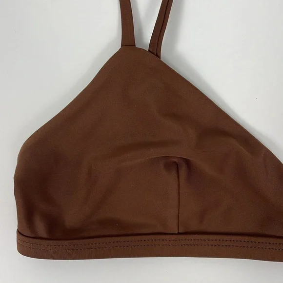 MATTEAU Brown High Waist Bikini Triangle Top. Size 2/3 4/6. - Picture 4 of 15